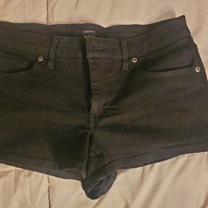 Black Denim Short-Shorts